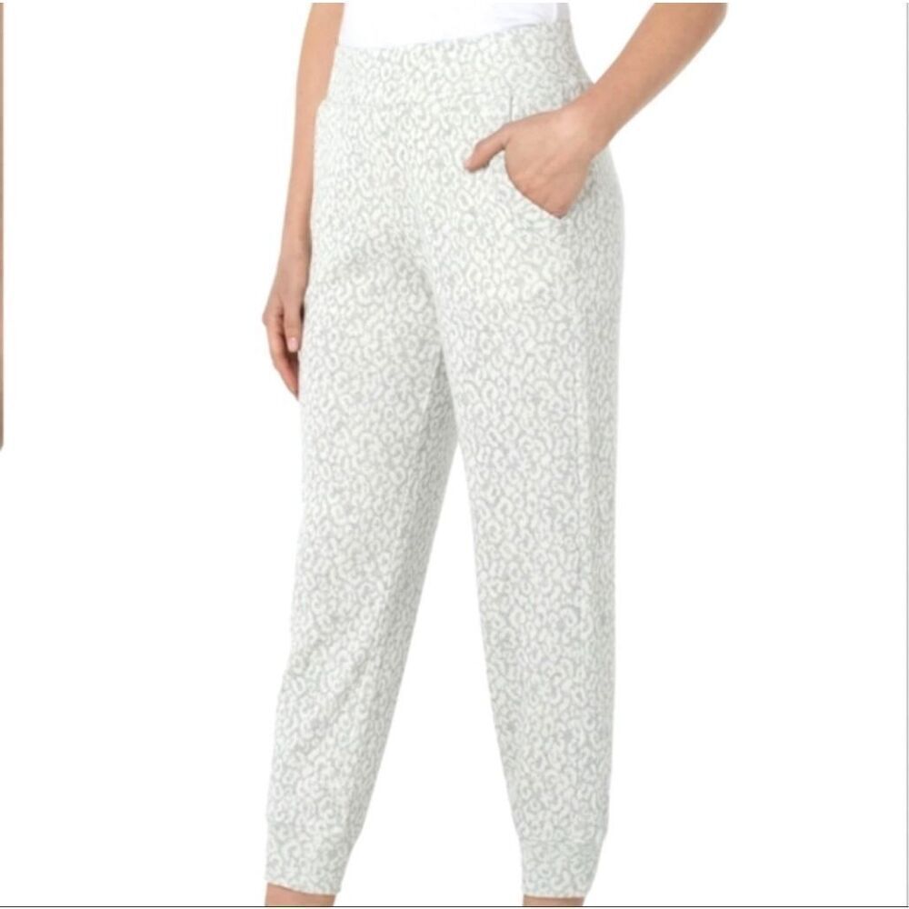 Liverpool‎ Pull On Leopard Jacquard Jogger Women’s Size S
